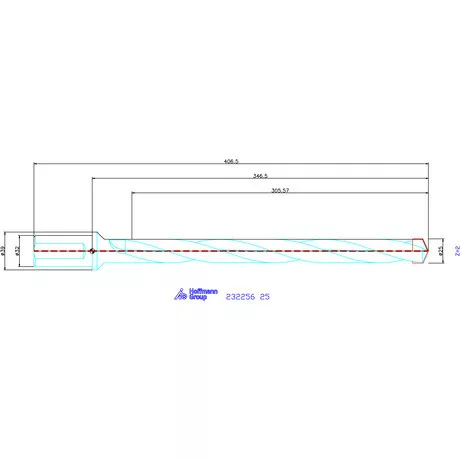 Holex Alaptest Hengeres szár, belső hűtéssel 25