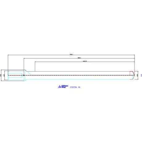 Holex Alaptest Hengeres szár, belső hűtéssel 36