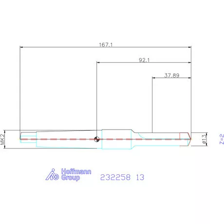 Holex Alaptest MK szár, belső hűtés nélkül 13