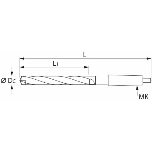 Holex Alaptest MK szár, belső hűtés nélkül 18