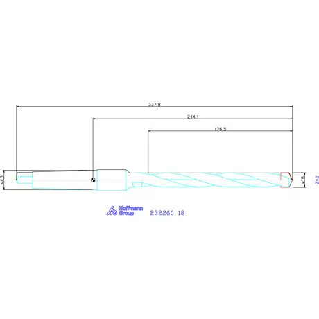 Holex Alaptest MK szár, belső hűtés nélkül 18