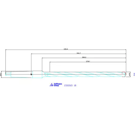 Holex Alaptest MK szár, belső hűtés nélkül 18