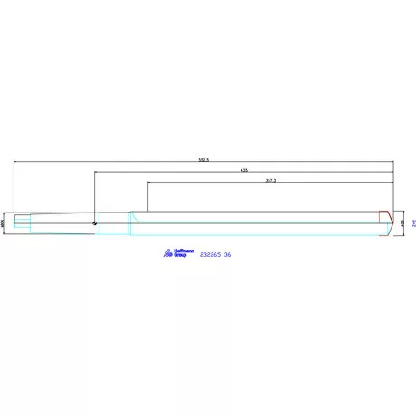 Holex Alaptest MK szár, belső hűtés nélkül 36