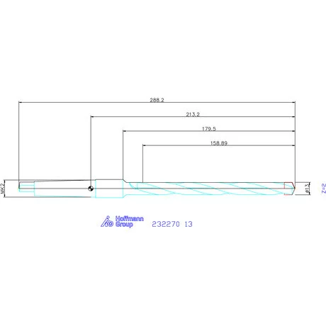 Holex Alaptest MK szár, belső hűtés nélkül 13