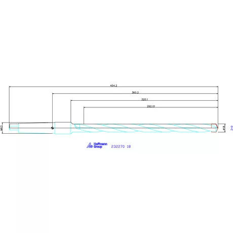 Holex Alaptest MK szár, belső hűtés nélkül 18