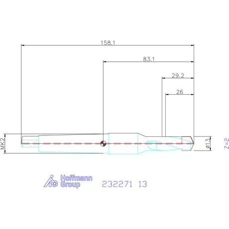 Holex Alaptest MK szár, belső hűtéssel 13