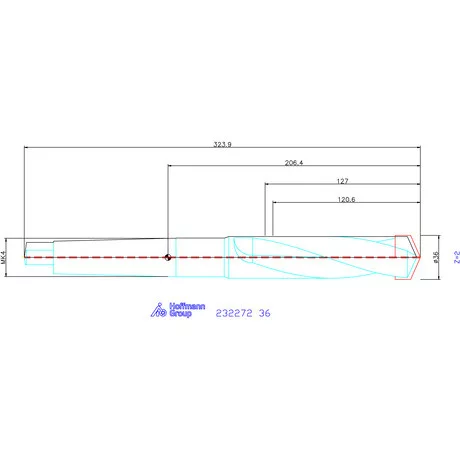 Holex Alaptest MK szár, belső hűtéssel 36