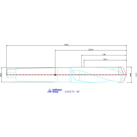 Holex Alaptest MK szár, belső hűtéssel 48