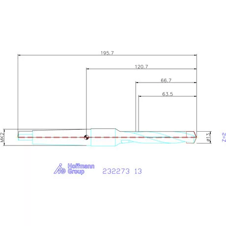 Holex Alaptest MK szár, belső hűtéssel 13