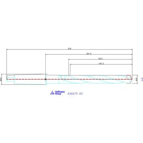 Holex Alaptest MK szár, belső hűtéssel 25