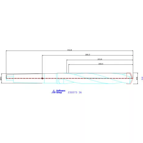 Holex Alaptest MK szár, belső hűtéssel 36