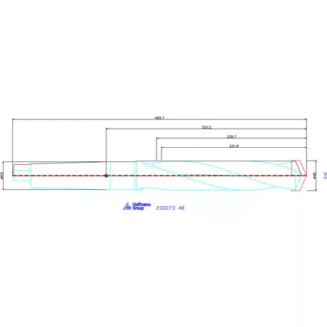 Holex Alaptest MK szár, belső hűtéssel 48