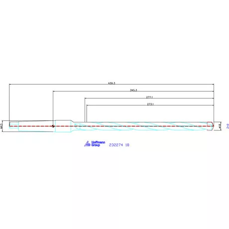 Holex Alaptest MK szár, belső hűtéssel 18