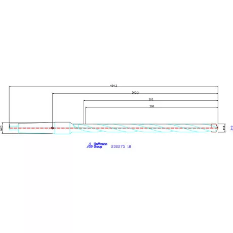 Holex Alaptest MK szár, belső hűtéssel 18
