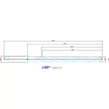 Holex Alaptest MK szár, belső hűtéssel 25