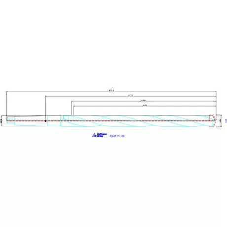 Holex Alaptest MK szár, belső hűtéssel 36
