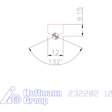 Holex Fúróbetét csúcskialakítással HSS 12 mm