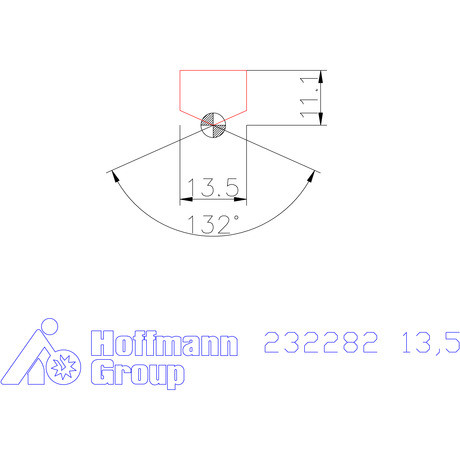 Holex Fúróbetét csúcskialakítással HSS 13,5 mm