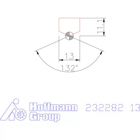 Holex Fúróbetét csúcskialakítással HSS 13 mm