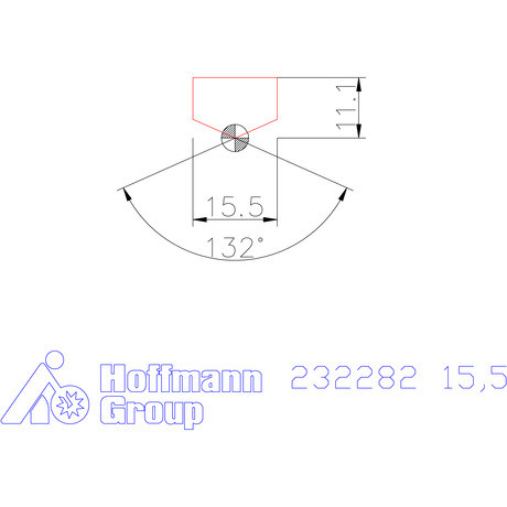 Holex Fúróbetét csúcskialakítással HSS 15,5 mm