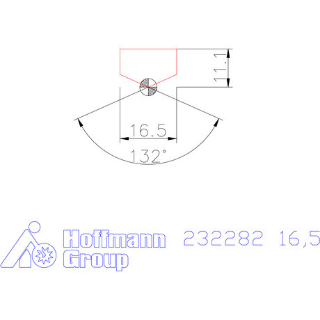 Holex Fúróbetét csúcskialakítással HSS 16,5 mm