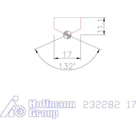 Holex Fúróbetét csúcskialakítással HSS 17 mm