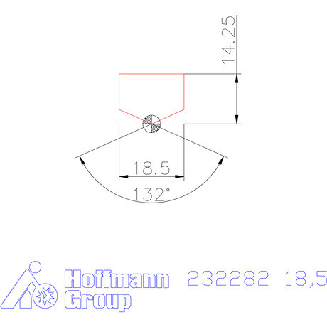 Holex Fúróbetét csúcskialakítással HSS 18,5 mm