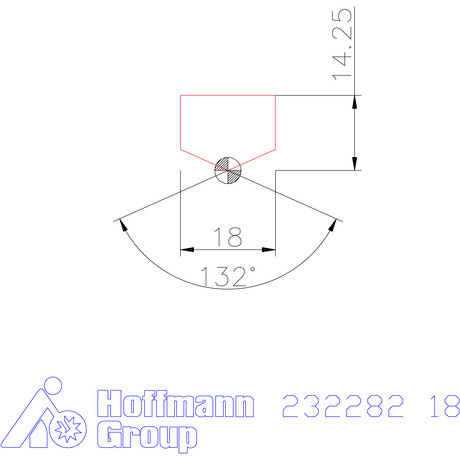 Holex Fúróbetét csúcskialakítással HSS 18 mm