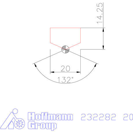 Holex Fúróbetét csúcskialakítással HSS 20 mm