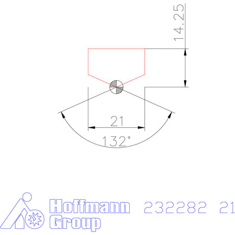 Holex Fúróbetét csúcskialakítással HSS 21 mm