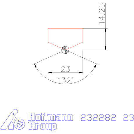 Holex Fúróbetét csúcskialakítással HSS 23 mm
