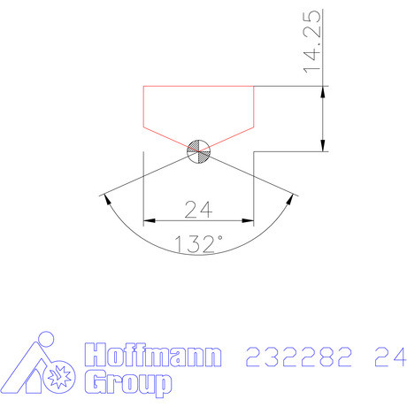 Holex Fúróbetét csúcskialakítással HSS 24 mm