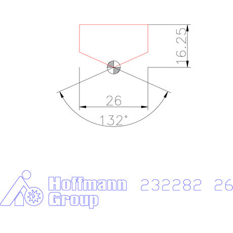 Holex Fúróbetét csúcskialakítással HSS 26 mm