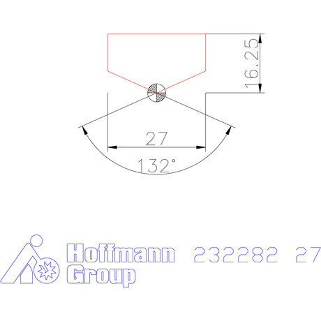 Holex Fúróbetét csúcskialakítással HSS 27 mm