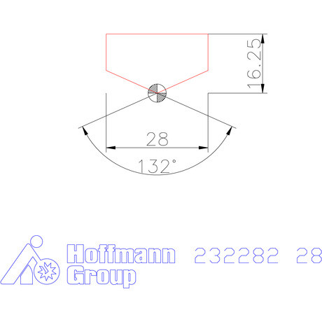 Holex Fúróbetét csúcskialakítással HSS 28 mm