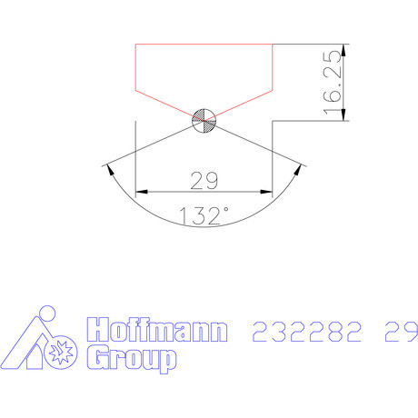Holex Fúróbetét csúcskialakítással HSS 29 mm
