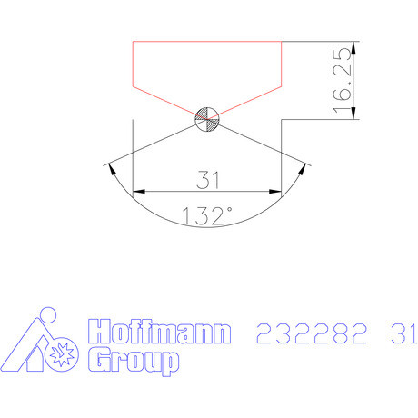 Holex Fúróbetét csúcskialakítással HSS 31 mm