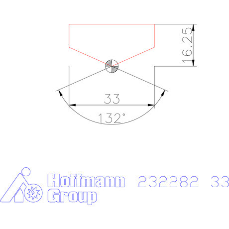 Holex Fúróbetét csúcskialakítással HSS 33 mm