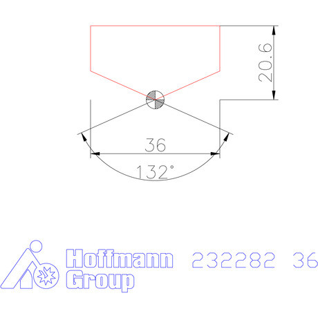 Holex Fúróbetét csúcskialakítással HSS 36 mm