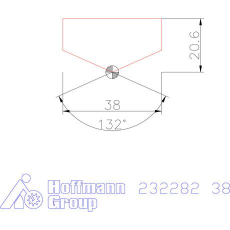 Holex Fúróbetét csúcskialakítással HSS 38 mm