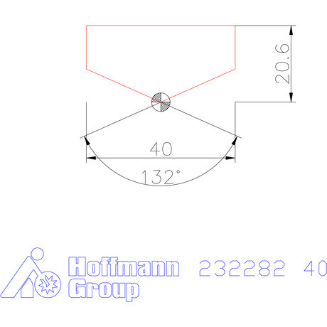 Holex Fúróbetét csúcskialakítással HSS 40 mm