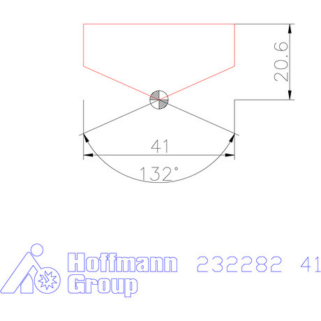 Holex Fúróbetét csúcskialakítással HSS 41 mm