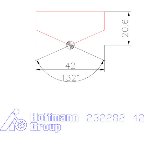 Holex Fúróbetét csúcskialakítással HSS 42 mm