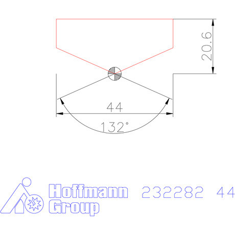 Holex Fúróbetét csúcskialakítással HSS 44 mm