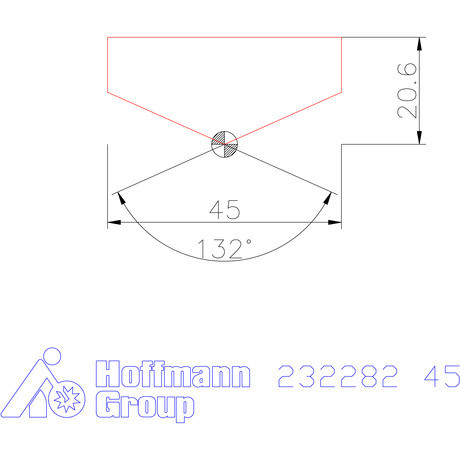 Holex Fúróbetét csúcskialakítással HSS 45 mm