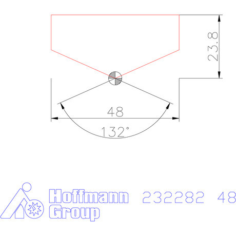 Holex Fúróbetét csúcskialakítással HSS 48 mm