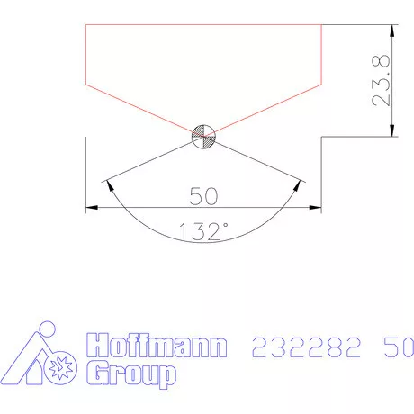 Holex Fúróbetét csúcskialakítással HSS 50 mm