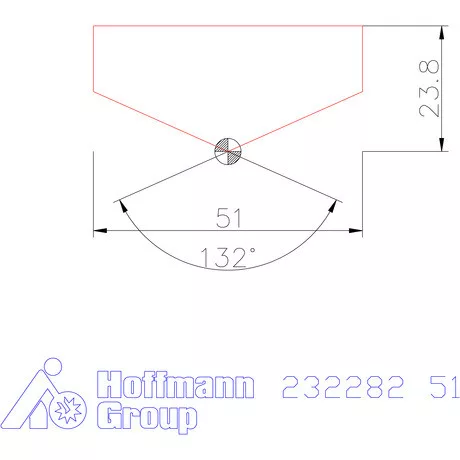 Holex Fúróbetét csúcskialakítással HSS 51 mm