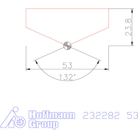 Holex Fúróbetét csúcskialakítással HSS 53 mm
