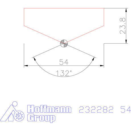 Holex Fúróbetét csúcskialakítással HSS 54 mm